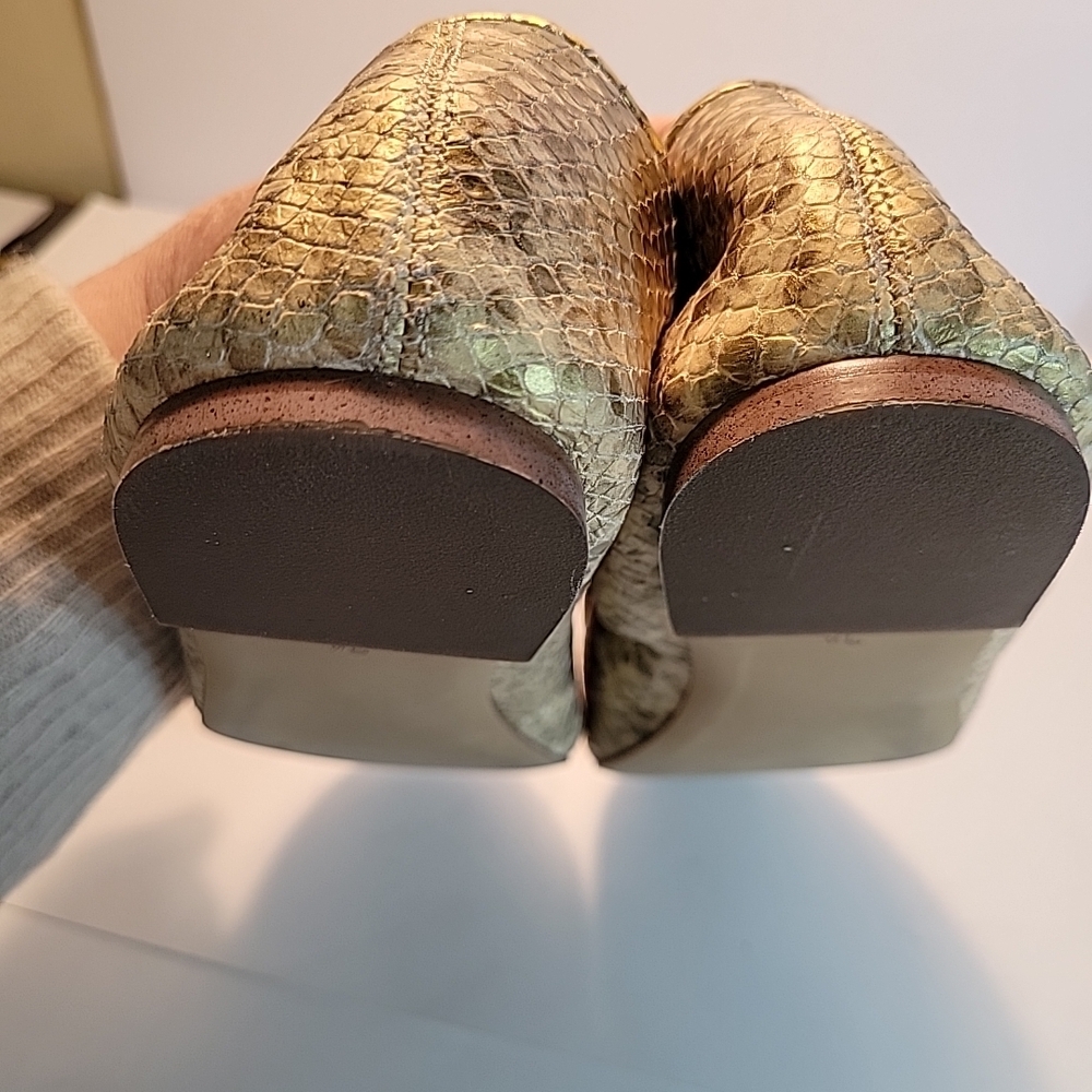 Sam Edelman Metallic Snake Print Flats - Picture 10 of 12